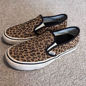 Vans Animal Print Slip-On Shoes